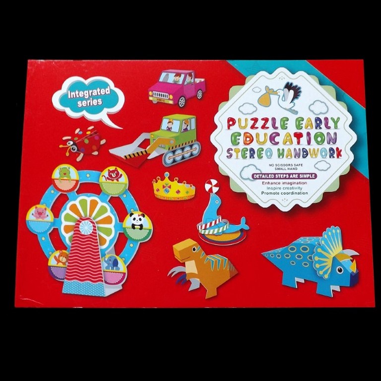 Libro puzzle de papel 3d - Animales - Juguetería Maipú